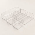 ClearTray L-Set, 3/4-Frontansicht, transparenter Kunststoff